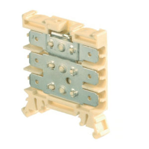 1SNA160487R2500 TE Connectivity - HD2.5/6.2G.2G.1 HD2.5/6.2G.2G.1 - Quick-connect terminal blocks - 4 tabs - Beige