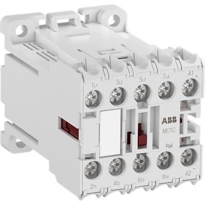 1SAL102129R9911 ABB - MC1CB00ARWDD-RAIL MC1CB00ARWDD-RAIL Mini Contactor 17 ... 30 V DC - 2 NO - 2 NC - Ring-Tongue Terminals
