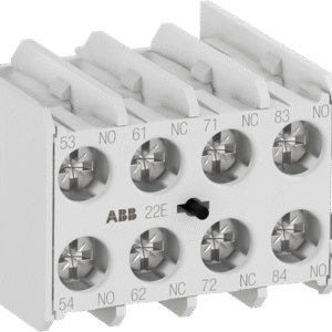 1SAL100988R9906 ABB - MARN413AT The MARN413AT is an auxiliary contact for front mounting with 1NO/3NC contacts and screw terminals. Auxiliary contacts are used for the operation of auxiliary circuits and control circuits. The auxiliary contact meets the requirements of EN 50005.