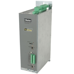 HID16SS Parker SERVO DRIVE/CONTROLLER, SINGLE-AXIS, 16 AMP CONTINUOUS, 32 AMP PEAK, INPUT: 1 PHASE 200-277 VAC / 3 PHASE 200-480 VAC, 50/60 HZ, 11.2 KVA, 8 KHZ SWITCHING, 0-500 HZ OUTPUT, 40 OHM BRAKING RESISTOR