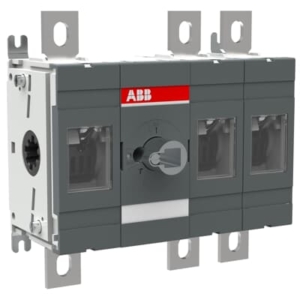 1SCA022727R8340 ABB - OT400E12 3-pole, front operated, base mounted switch-diconnector, handle and shaft are not included, terminal bolt kit included
