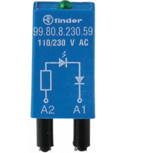 99.80.0.060.98 Finder Finder Plug-in module with varistor, with LED indicator 99.80.0.060.98 10 pcs.