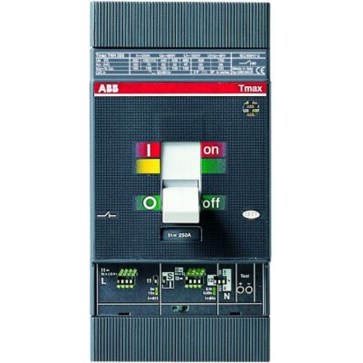 1SDA054309R1 ABB - T4L 250 MA 100-1400 3p F F CIRCUIT BREAKER TMAX T4L 250 FIXED THREE-POLE WITH FRONT TERMINALS AND MAGNETIC RELEASE MA Iu 100 I3=600...1400 A