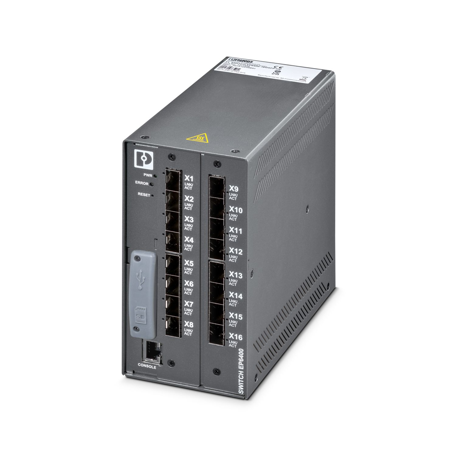 1574601 Phoenix Contact - FL SWITCH EP6400-16GSFP-LV Managed Ethernet Switches FL SWITCH EP6400-16GSFP-LV
