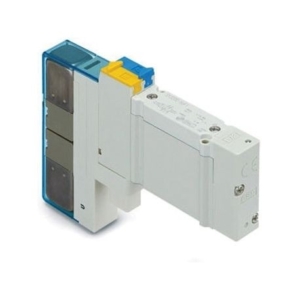 SY3A00-5U1 SMC SOLENOID VALVE, SY3000 SERIES, 24 VDC, ZINC BODY MATERIAL, 3-POSITION PRESSURE CENTER, 2.54 CFM FLOW RATE, 5 PORTS, 101 PSI OPERATING PRESSURE, NPT THREAD TYPE