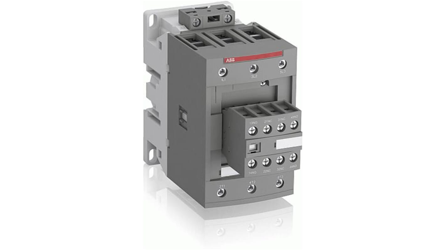 1SBL397001R1211 ABB - AF80-30-11-12 3 pole - 1000 V IEC or 600 UL contactor with pre-mounted auxiliary contacts and screw terminals, controlling motors up to 37 kW / 400 V AC (AC-3) or 60 hp / 480 V
