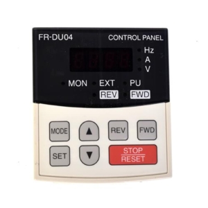 FR-DU04 Mitsubishi REMOTE KEYPAD, 4 PUSHBUTTONS, 7-SEGMENT DISPLAY, MULTIPLE LANGUAGE SUPPORT, RS-485 PORT, FOR A500 CONTROL PANEL