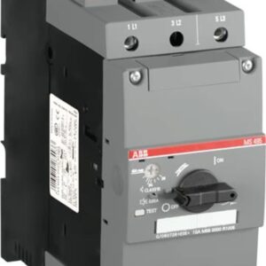 1SAM550000R1007 ABB - MS495-63 MANUAL MOTOR STARTER, SHORT CIRCUIT BREAKING CAPACITY - 230-400 V AC, 450 V DC / 690 V AC, 50/60 HZ, 45-63 AMP, 3 PHASE, 30 KW, 3 POLES