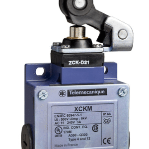 XCKM121H7 Telemecanique Limit switch, Limit switches XC Standard, XCKM, thermoplastic roller lever plunger, 1NC+1 NO, snap, 1/2NPT