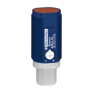 XUB6APXNM12 Telemecanique Photoelectric sensors XU, Photo electric Sensor, Cylindrical, Plastic, Diffuse Medium, Smax 0.6 m, PNP, Connector M12