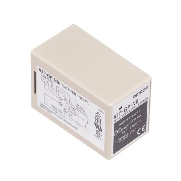 61F-GP-N8H AC240 Omron LEVEL CONTROLLER, Supply Voltage:240VAC; Response Time:80ms; Power Consumption:3.5VA