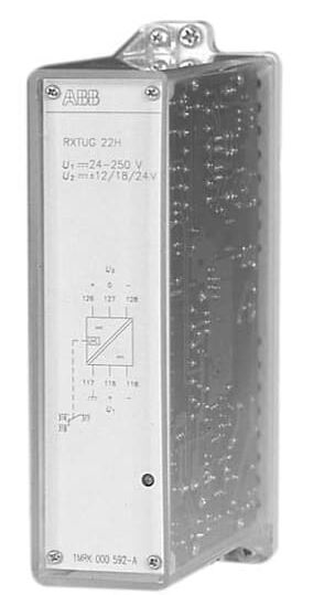 1MRK000592-A ABB - RXTUG 22H CONVERTER, DC-DC, 24-250V, 12/18/24V