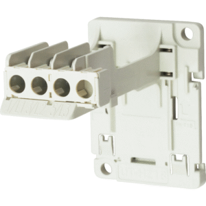 UT-HZ18BC Mitsubishi SINGLE MOUNTING UNIT, FOR THERMAL RELAY, W/ QUICK TERMINALS, 35 MM RAIL MOUNTING