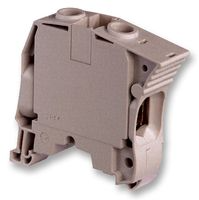 1SNK522010R0000 TE Connectivity - ZS70 Screw Clamp Terminal Block, Feed-Through, Gray, 22 mm [.866 in] Spacing, 2 Position, Screw Terminal, Power & Signal, DIN Rail, 1000 VAC, ENTRELEC SNK