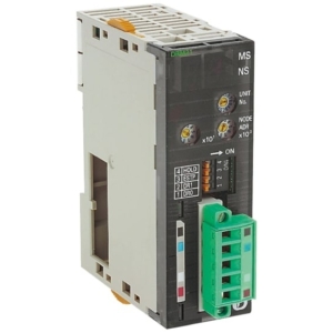 CJ1W-DRM21 Omron DeviceNet master/slave, equipped w/remote I/O communications for Master and Slave functionality (fixed allocations or user-set allocations), controls for up to 32,000 points per Master, message communications