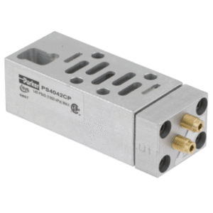 PS4042CP Parker SANDWHICH FLOW CONTROL VALVE,FOR USE WITH H1 ISO SIZE 1,HI SERIES,NON PLUG-IN 5599-1,145 PSI,1000 KPA MAX