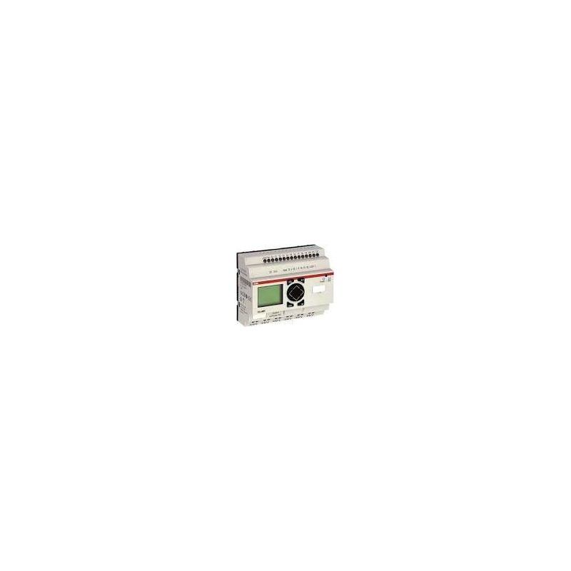 1SVR440720R0200 ABB - CL-LMR.CX18DC1 CPU logic module and inputs / outputs. CL-LMR.CX18DC1 Logical mode with clock and date display 12V c.c. with 12 digital inputs (4 analog 0-10V c.c.) and 6 relay outputs (expandable)