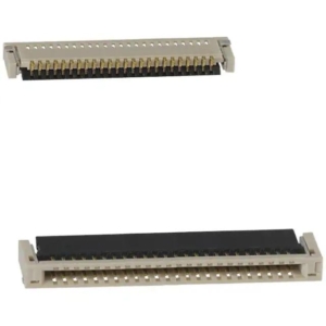 10051922-2410ELF Amphenol 0.50mm Flex Connector, VLL Series, 24 Position, Lower Side Contact, Side Entry Surface Mount ZIF Connector, Lead Free Type.