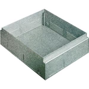 150563S BTicino Galvanized sheet metal recessed box for installation of retractable turrets 1620 modules in concrete floors