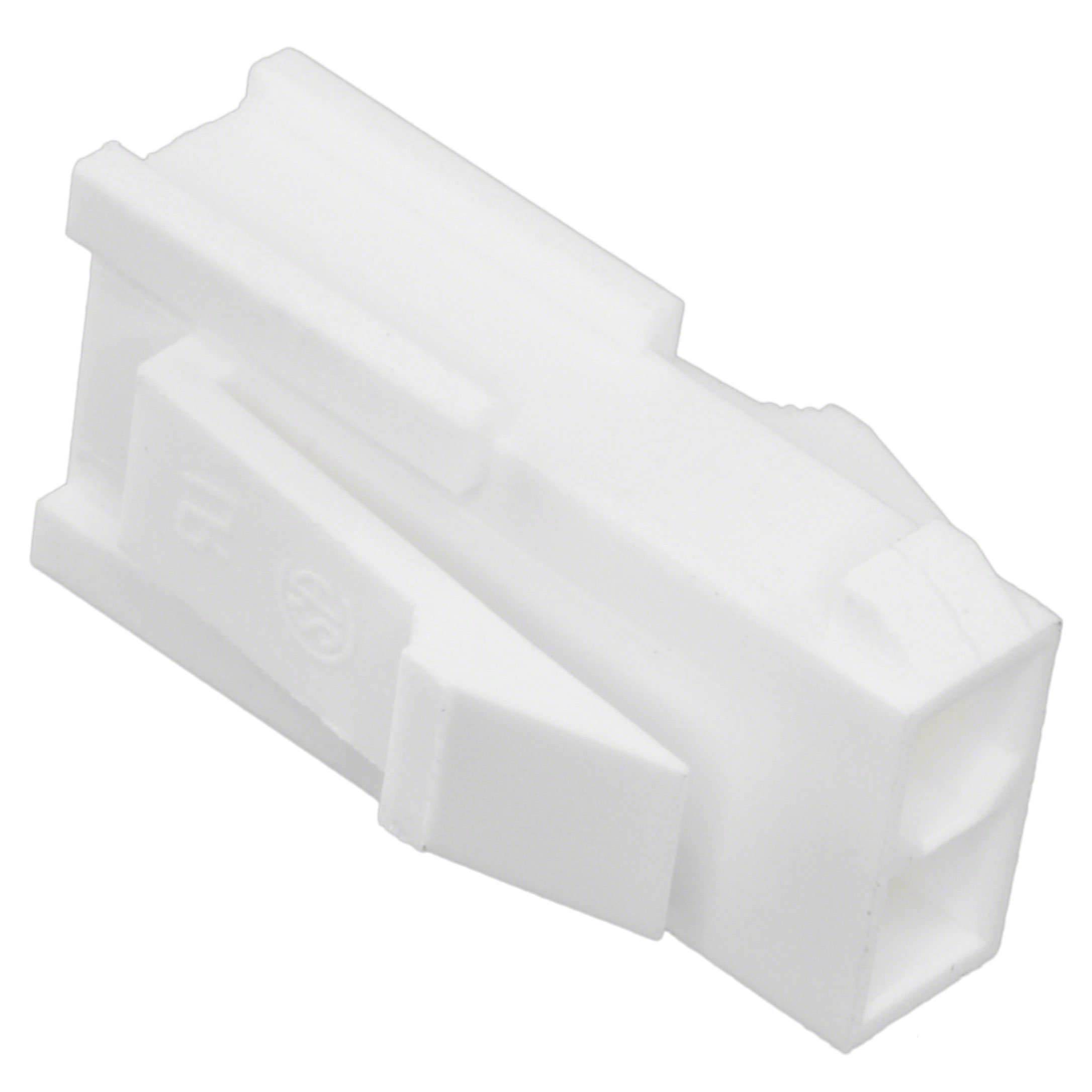 10127816-02LF Amphenol Pwr 4.2, Dual Row, Plug Housing with panel mounting ears, 2 Positions, Natural Color, GW Compatible Nylon66.