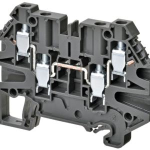 XW5T-S4.0-2.2-1 Omron Omron DIN Rail Terminal Block, Gray, Single Level, 30 (UL) A, 32 (IEC) A