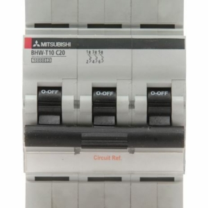 BHW-T10 3P Type D 3A Mitsubishi MCB 3-pole, Rated current 3A, Operating characteristic D