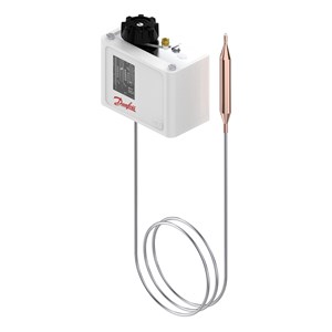 060L112166 Danfoss Temperature range [°C]: 20 - 60, Reset function: Auto, Contact function: SPDT, Sensor type: Remote bulb, Capillary tube length [mm]: 2000, Enclosure rating IP: IP30