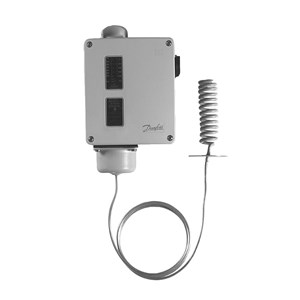 017-523666 Danfoss Temperature range [°C]: 15 - 45, Reset function: Auto, Contact function: SPDT, Sensor type: Remote duct sensor, Capillary tube length [mm]: 2000, Enclosure rating IP: IP66