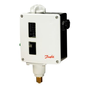 017-520366 Danfoss - RT116 Regulation range [bar] Pe: 1.00 - 10.00, Differential [bar]: 0.33 - 1.30, Contact function: SPDT, Reset function: Auto, Pressure connection type: G, Pressure connection size: 3/8, Pressure Male/Female: Male, Enclosure rating IP: IP66, Max. Working Pressure [bar]: 22.0