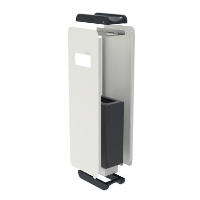 059062 Legrand Pedestal for floor installation of metal Green Up charging stations supplied with front panel metal front cover.  Possibility of integrating guards on plates or frame rail same dimensions as Atlantic series metal cassettes 600 x 400 mm.