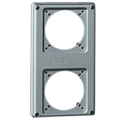 057713 Legrand 220x125mm flange for 2 x 16A sockets