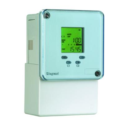 049682 Legrand MaxiRex D72 Plus, weekly time switch, wall or panel mounting 2 channels 28 programs 230Vac 5060 Hz