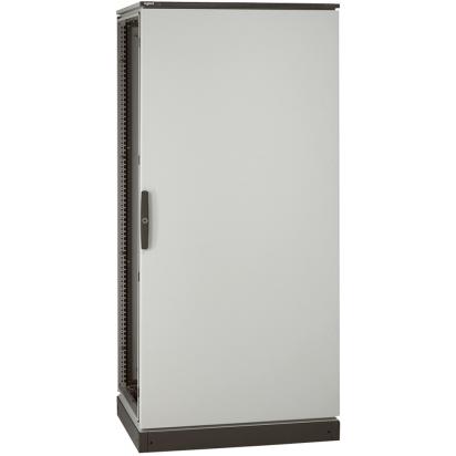 047909 Legrand 2000 X 400 X 600 mm cabinet with 1 solid door complete with back, roof, plinth height 100mm, guillotine bottom