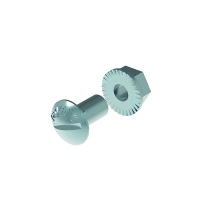 03V1M610Z Legrand M6 x 10 bolt. Round head and square underhead. Flanged nut.