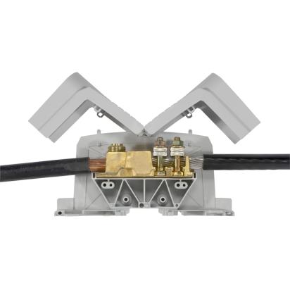 039011 Legrand Power cable clamp 55 mm pitch. For copper and aluminum cables.