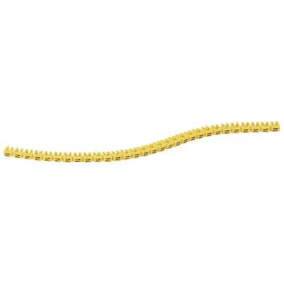 038343 Legrand Polyamide 66. Letter N. Black on yellow background. Marking for Viking 3 terminal blocks, modular terminal blocks and conductors with cross sections from 1.5 to 2.5 sq. mm.