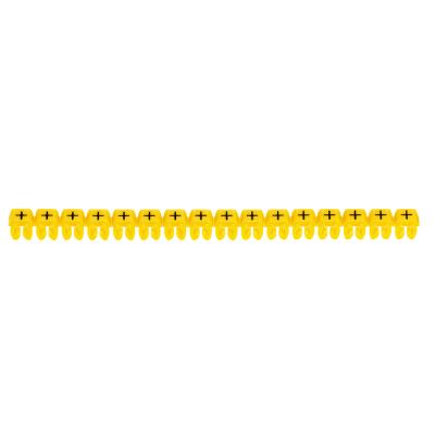 038292 Legrand Conventional sign . Black on yellow background. Marking for Viking 3 terminal blocks, modular terminal blocks, and conductors with cross-sections from 4 to 6 sq. mm.