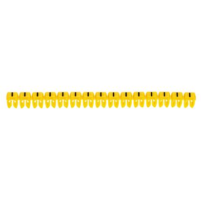038283 Legrand Conventional sign . Black on yellow background. Marking for Viking 3 terminal blocks, modular terminal blocks and conductors with cross sections of 1.5 to 2.5 sq. mm.