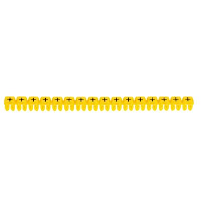 038282 Legrand Conventional sign . Black on yellow background. Marking for Viking 3 terminal blocks, modular terminal blocks and conductors with cross sections of 1.5 to 2.5 sq. mm.