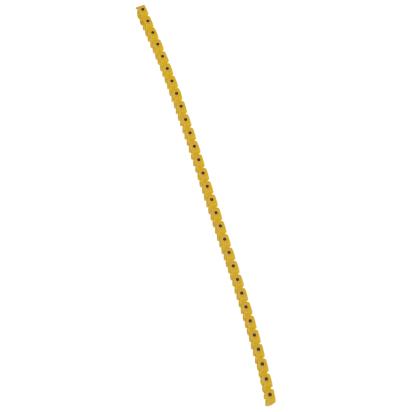 038281 Legrand Conventional sign . Black on yellow background. Marking for Viking 3 terminal blocks, modular terminal blocks and conductors with cross sections of 1.5 to 2.5 sq. mm.