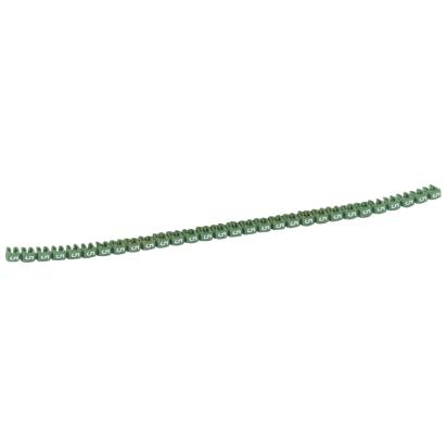 038235 Legrand Polyamide 66. Digit 5. Green color. Marking for Viking 3 terminal blocks, modular terminal blocks and conductors with cross-sections from 4 to 6 sq. mm.