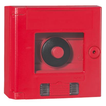 038024 Legrand Emergency stop box with mushroom button and glass-break intervention accessory with led transparent door IK07 IP44 wall-mounted