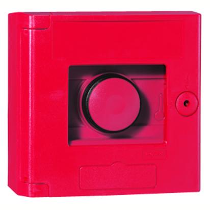 038011 Legrand Emergency stop box with mushroom button and intervention accessory following glass breakage transparent hatch IK07 IP44 wall mount