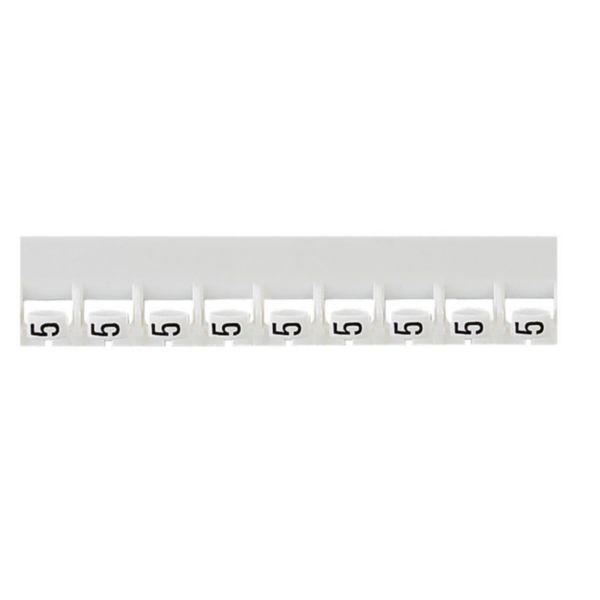 037785 Legrand Marker Memocab - for wiring - black marking on white background - number 5