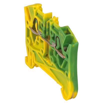 037270 Legrand Automatic clamp for protective conductors max section 2.5 sq mm 1 connection 2 conductors 1 input 1 output color yellowgreen. 5mm pitch