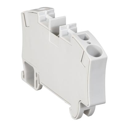037263 Legrand Automatic clamp for phase conductors max. cross-section 10mmq 1 connection 1 input 1 output color gray. 10mm pitch. With integrated terminal
