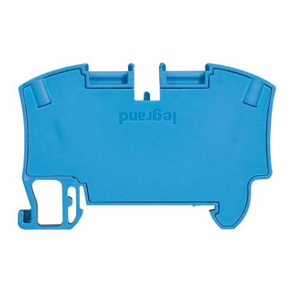 037203 Legrand Automatic terminal for neutral conductors max section 10mmq 1 connection 1 input 1 output blue color. 10mm pitch. With integrated terminal