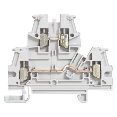 037167 Legrand Standard screw terminal for phase conductors max. cross-section 2.5 sq. mm 2 connections 1 plane color gray. 5mm pitch