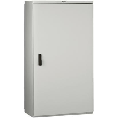 036285 Legrand Polyester cabinet 1460 x 800 x 463 mm. IP 66 according to IEC EN 60529 and IK 10 according to IEC EN 62262 EN 50102, Class II1. Glass-fiber reinforced polyester, self-extinguishing at 960 C according to IEC EN 60695211. Suitable for corrosive environments. Reversible door, 180 opening with captive hinges. Double-bar lock. Direct attachment of equipment on the bottom.
