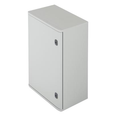 036255 Legrand 610 x 400 x 257 mm polyester frame. IP 66 according to IEC EN 60529 and IK 10 according to IEC EN 62262 EN 50102, Class II1. Glass-fiber reinforced polyester, self-extinguishing at 960 C according to IEC EN 60695211. Suitable for corrosive environments. Reversible door, 180 opening with captive hinges. Double-bar lock. Direct attachment of equipment to the bottom of the cabinet.